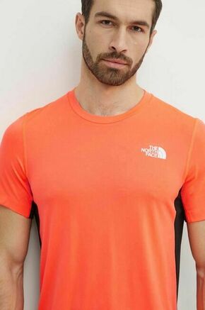 Športna kratka majica The North Face Lightbright oranžna barva
