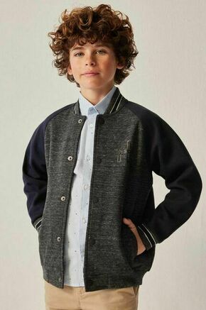 Otroški pulover Mayoral - modra. Otroški pulover iz kolekcije Mayoral. Model z zapenjanjem na kaveljčke