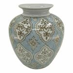 DKD Home Decor Vaza DKD Home Decor porcelan bež modra arabska 22 x 22 x 25 cm