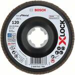 Bosch Lamelne brusilne plošče X-LOCK, kotna izvedba, plastična plošča, Ø 115 mm, G 120, X571, Best for Metal, en kos