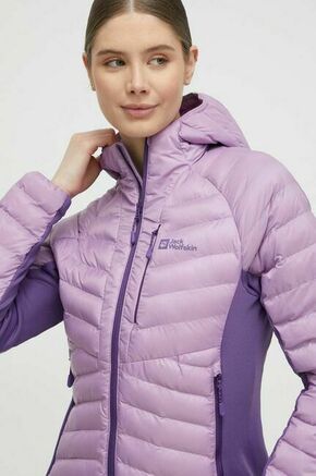 Športna jakna Jack Wolfskin Routeburn Pro vijolična barva - vijolična. Športna jakna iz kolekcije Jack Wolfskin. Delno podložen model