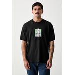 Vans kratka majica moška bombažna črna VN0010G0BLK1