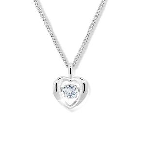 Modesi Romantična ogrlica s kristalom M43065 (veriga