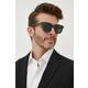 Sončna očala Gucci moški, črna barva - črna. Sončna očala iz kolekcije Gucci. Model z enobarvnimi stekli in okvirji iz plastike. Ima filter UV 400.