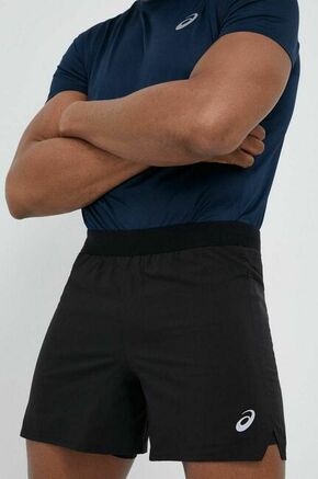 Kratke hlače za tek Asics Road črna barva - črna. Kratke hlače za tek iz kolekcije Asics. Model izdelan iz materiala