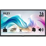 MSI MP165E6 monitor, IPS, 15.6", 1920x1080, 60Hz, USB-C, HDMI, USB