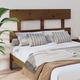 shumee Vzglavje postelje, medeno rjava, 124x3x81 cm, borov les