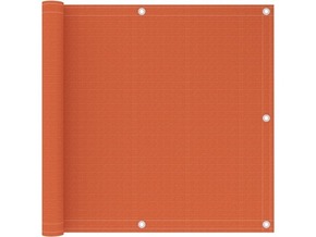 VIDAXL Balkonsko platno oranžno 90x400 cm HDPE