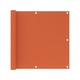 VIDAXL Balkonsko platno oranžno 90x400 cm HDPE