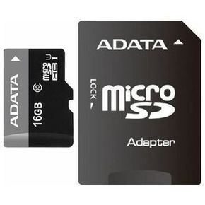 Adata microSDHC 16GB + SDHC Adapter