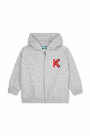Otroški pulover Kenzo Kids siva barva