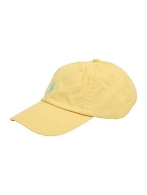 Bombažna kapa Polo Ralph Lauren rumena barva - rumena. Kapa s šiltom vrste baseball iz kolekcije Polo Ralph Lauren. Model izdelan iz enobarvne tkanine.