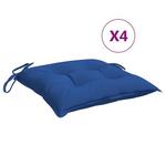 vidaXL Blazine za stole 4 kosi modre 40x40x7 cm oxford tkanina