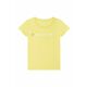 Otroška bombažna kratka majica Michael Kors rumena barva - rumena. Otroške kratka majica iz kolekcije Michael Kors. Model izdelan iz pletenine s potiskom.
