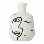 Vaza iz bele keramike Bloomingville Norma, višina 15,5 cm