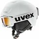 UVEX Heyya Pro Set White Black Mat 51-55 cm Smučarska čelada