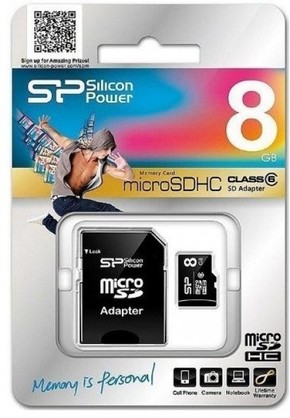 Silicon Power microSD 8GB spominska kartica