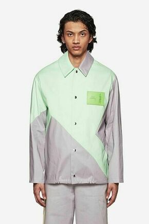 Bombažna srajca A-COLD-WALL* zelena barva - zelena. Srajca iz kolekcije A-COLD-WALL*. Model izdelan iz bombažne tkanine.