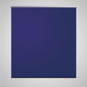 VidaXL Roleta / Senčilo za Zatemnitev Oken 100 x 230 cm Temno Modre Barve