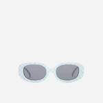 Sončna očala Vans ženski - modra. Sončna očala iz kolekcije Vans. Model s enobarvnimi stekli in okvirji iz plastike. Ima filter UV 400.