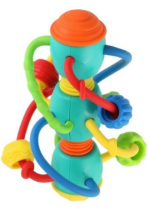 Teddies Ščipalka/igračka spirala z žogicami iz plastike 16x10cm 6m+