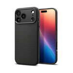 Ovitek Spigen Liquid Air, mat črna - iPhone 17 Pro (ACS10331)
