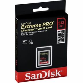 SanDisk CompactFlash 512GB spominska kartica