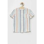 Otroška srajca s primesjo lanu Birba&amp;Trybeyond - pisana. Otroški srajca iz kolekcije Birba&amp;Trybeyond, izdelana iz vzorčaste tkanine. Model iz izjemno udobne, zračne tkanine.