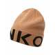 Volnena kapa Pinko rjava barva - rjava. Kapa iz kolekcije Pinko. Model izdelan iz volnene pletenine.