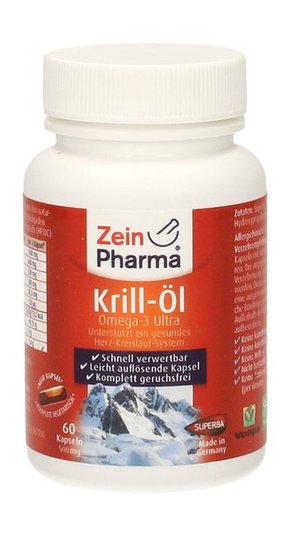 ZeinPharma Krilno olje kapsule - 60 kaps.