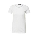 Kratka majica Sisley ženski, bela barva - bela. Kratka majica iz kolekcije Sisley. Model izdelan iz tanke, rahlo elastične pletenine.