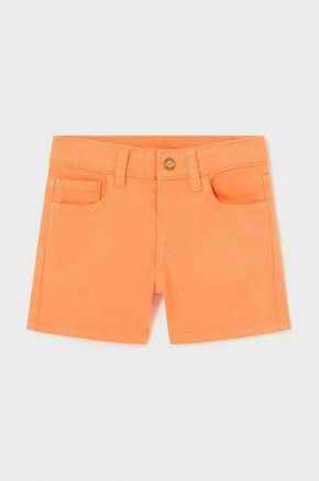 Kratke hlače za dojenčka Mayoral oranžna barva - oranžna. Kratke hlače za dojenčka iz kolekcije Mayoral. Model izdelan iz enobarvne tkanine.