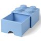 LEGO škatla za shranjevanje s 4 predali, svetlo modra
