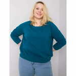 BASIC FEEL GOOD Ženska bombažna majica plus size DONNA blue RV-BL-6326.02X_362637 2XL
