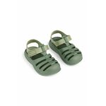 Otroški sandali Liewood Beau Sandals zelena barva - zelena. Otroški sandali iz kolekcije Liewood. Model izdelan iz sintetičnega materiala.