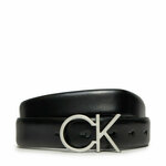 Ženski pas Calvin Klein Re-Lock Ck Logo Belt 30Mm K60K610157 Črna