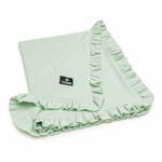 Mint zelena otroška odeja iz muslina 80x100 cm – T-TOMI