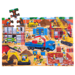 Bigjigs Toys Podlahové puzzle Stavenisko 48 dielikov