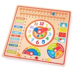 Bigjigs Toys Kalendár s hodinami