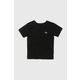Otroška kratka majica Lacoste črna barva - črna. Otroške kratka majica iz kolekcije Lacoste, izdelana iz elastične pletenine. Model iz tankega materiala je idealen za toplejše letne čase.