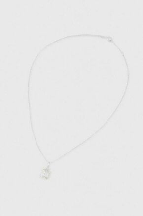 Srebrna ogrlica Tous - srebrna. Ogrlica iz kolekcije Tous. Model s premičnim obeskom izdelan 925 srebra.