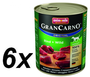 ANIMONDA Grancarno Adult okus: govedina in divjačina 800 g