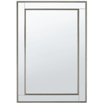 Beliani Stensko ogledalo 60 x 90 cm zlato / srebrno FENIOUX