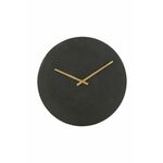Stenska ura J-Line - črna. Stenska ura iz kolekcije J-Line. Model izdelan iz lesa in kovine.