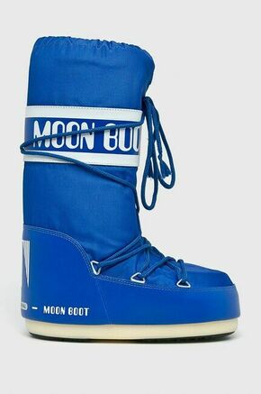 Moon Boot snežke Nylon - modra. Snežke iz kolekcije Moon Boot. Model izdelan iz kombinacije tekstilnega in sintetičnega materiala.