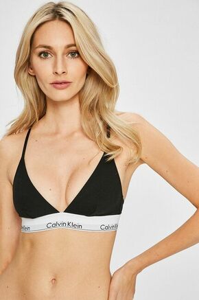 Calvin Klein Underwear Nedrček - črna. Modni modrček iz kolekcije športne Calvin Klein Underwear. Model narejen iz gladek material.