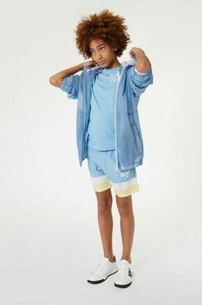 Otroška jakna Dkny - modra. Otroški jakna iz kolekcije Dkny. Nepodložen model