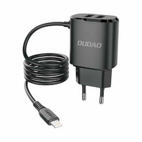 DUDAO A2ProL 2x USB polnilnik s Lightning kablom 12W