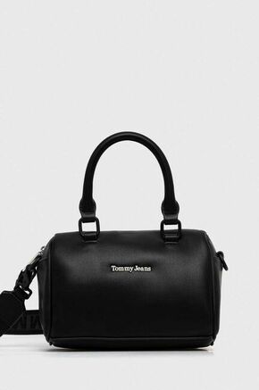 Torbica Tommy Jeans črna barva - črna. Majhna torbica iz kolekcije Tommy Jeans. na zapenjanje