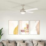VIDAXL stropni ventilator z lučjo in daljincem, 130 cm